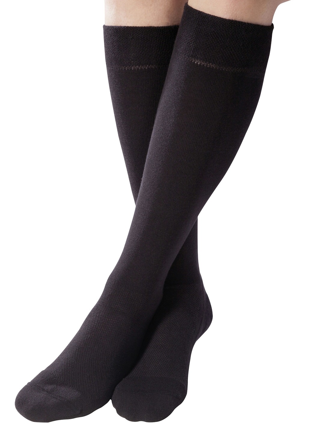 Strümpfe - Zweierpack Komfort-Kniestrümpfe oder -Socken , in Größe 001 bis 003, in Farbe SCHWARZ, in Ausführung Zweierpack Komfort-Socken Ansicht 1