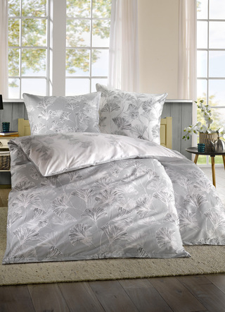 Bettwäschegarnituren - Mako-Satin Bettwäsche-Garnitur, in Größe 111 (40/80 cm + 135/200 cm) bis 115 (80/80 cm + 155/220 cm), in Farbe GRÜN