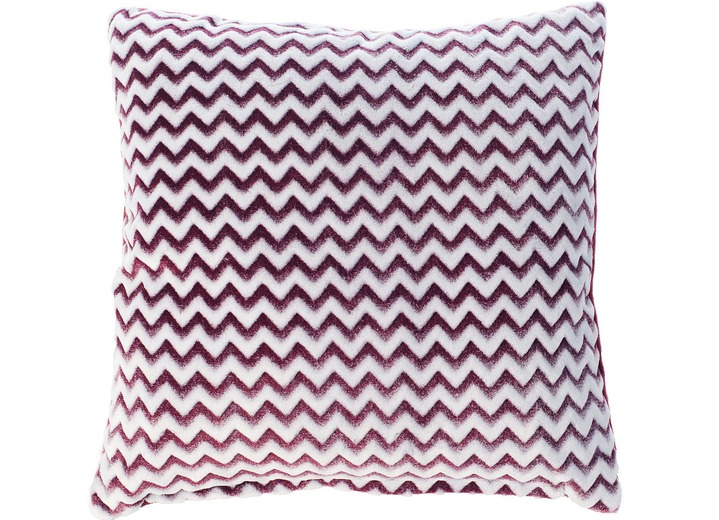 - Wende-Wohnaccessoires in  trendiger Wellenoptik, in Größe 225 (Schlafdecke, 150 x 200 cm) bis 915 (Kissen mit Füllung, 50 x 50 cm), in Farbe BEERE Ansicht 1