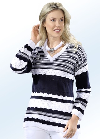 Pullover mit Mustermix allover