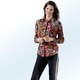 Blusen & Tuniken - Attraktive Bluse mit langen Manschettenärmeln – Farbe SCHWARZ-BUNT – Ansicht 2 Blusen & Tuniken - Attraktive Bluse mit langen Manschettenärmeln, in Größe 036 bis 054, in Farbe SCHWARZ-BUNT – Farbe SCHWARZ-BUNT – Ansicht 2