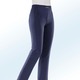 Hosen - Hose mit schmückendem Zierteil vorne am Bund, in Größe 019 bis 054, in Farbe INDIGOBLAU