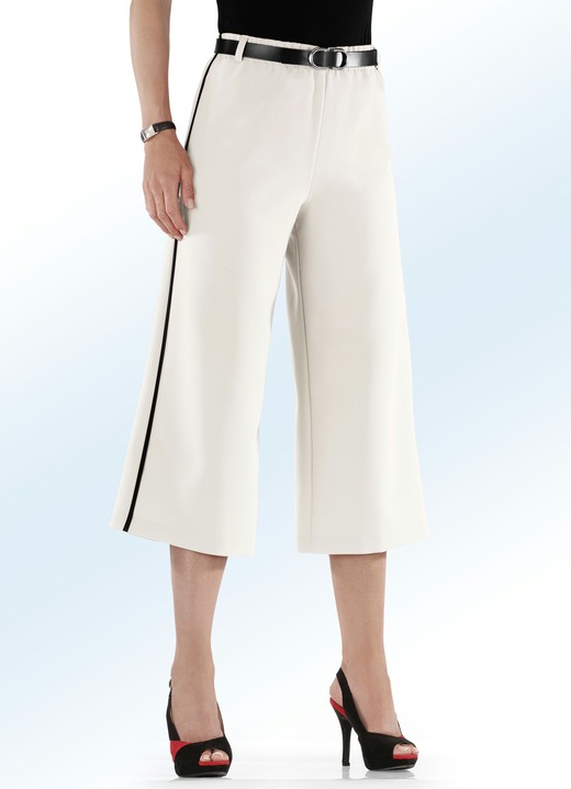 Hosen - Rockhose mit angesagter Kontrastpaspel, in Größe 018 bis 054, in Farbe ROT-SCHWARZ Ansicht 5