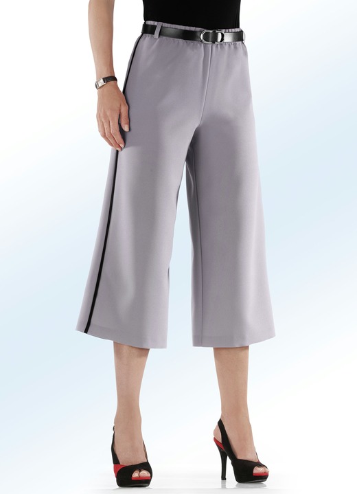 Hosen - Rockhose mit angesagter Kontrastpaspel, in Größe 018 bis 054, in Farbe ROT-SCHWARZ Ansicht 3