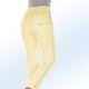 Hosen - Hose mit effektvollen Zierbändern – Farbe HELLGELB – Ansicht 2 Hosen - Hose mit effektvollen Zierbändern, in Größe 017 bis 052, in Farbe WEISS – Farbe HELLGELB – Ansicht 2