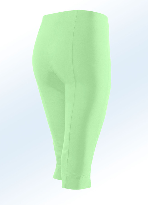 Hosen - Bermudas mit angeschnittenem Bund, in Größe 034 bis 052, in Farbe HELLGRÜN Ansicht 2