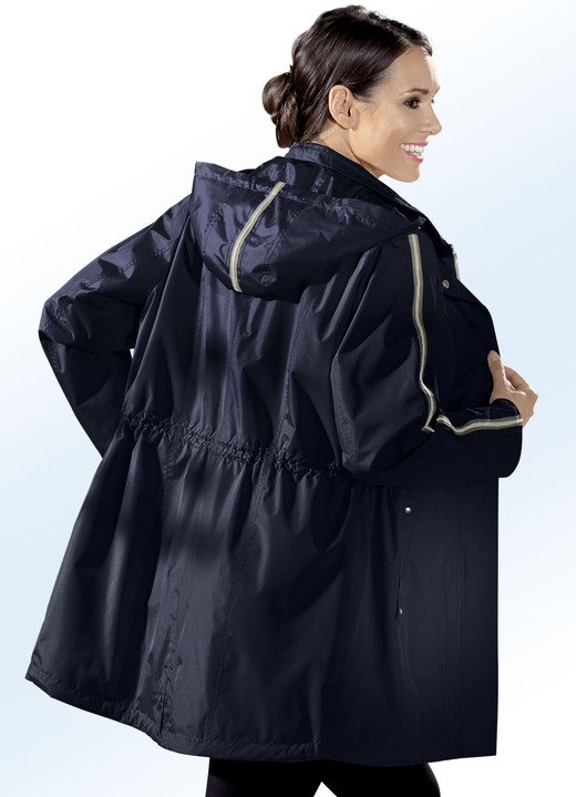 Damenmode - Funktions-Longjacke in 2 Farben Damenmode - Funktions-Longjacke in 2 Farben, in Größe 018 bis 054, in Farbe MARINE