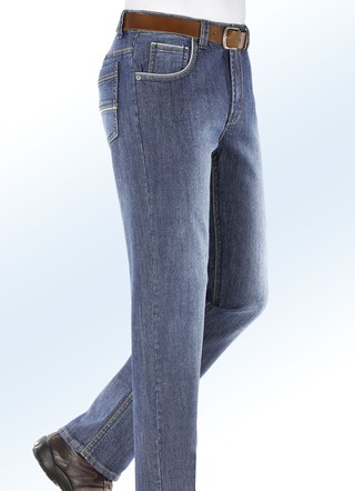 Jeans mit modischen Details in 3 Farben