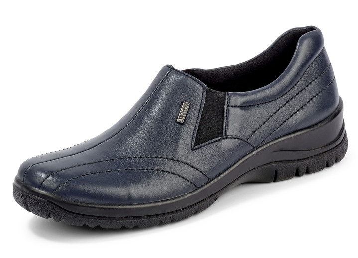 Slipper & Schnürschuhe - Slipper mit Klimamembrane, in Größe 036 bis 042, in Farbe MARINE
