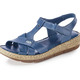 Sandaletten & Pantoletten - Andrea Conti Stegspangen-Sandale aus Rind-Nappaleder – Farbe JEANS – Ansicht 1 Sandaletten & Pantoletten - Andrea Conti Stegspangen-Sandale aus Rind-Nappaleder, in Größe 036 bis 042, in Farbe WEISS – Farbe JEANS – Ansicht 1