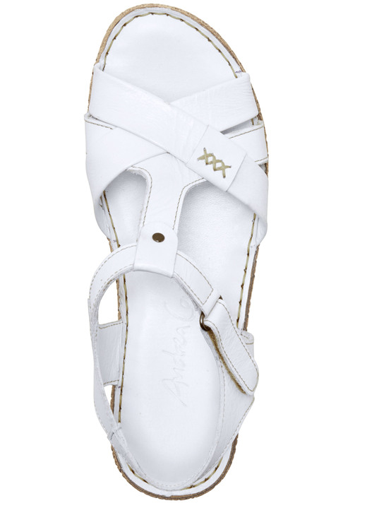 Damenmode - Andrea Conti Stegspangen-Sandale aus Rind-Nappaleder Ansicht 6 Damenmode - Andrea Conti Stegspangen-Sandale aus Rind-Nappaleder, in Größe 036 bis 042, in Farbe JEANS Ansicht 6