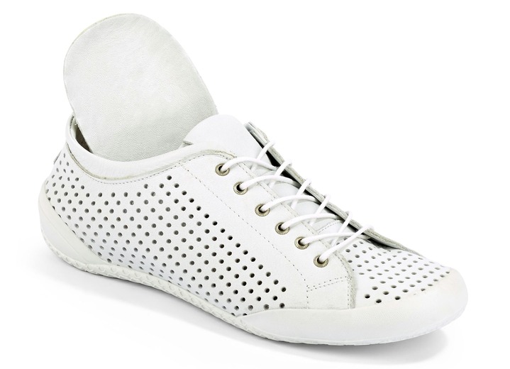 Slipper & Schnürschuhe - Andrea Conti, sommerliche Damen-Schnürschuhe, mit herausnehmbarem Fußbett, in Größe 036 bis 042, in Farbe KIESEL Ansicht 4