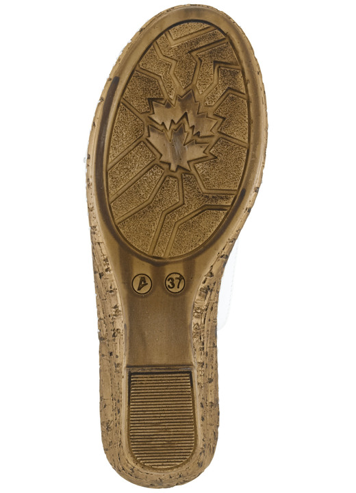 Sandaletten & Pantoletten - Gemini, schicke Damen-Sandaletten, Weite G, mit Gummizug Ansicht 3 Sandaletten & Pantoletten - Gemini, schicke Damen-Sandaletten, Weite G, mit Gummizug, in Größe 036 bis 042, in Farbe WEISS Ansicht 3