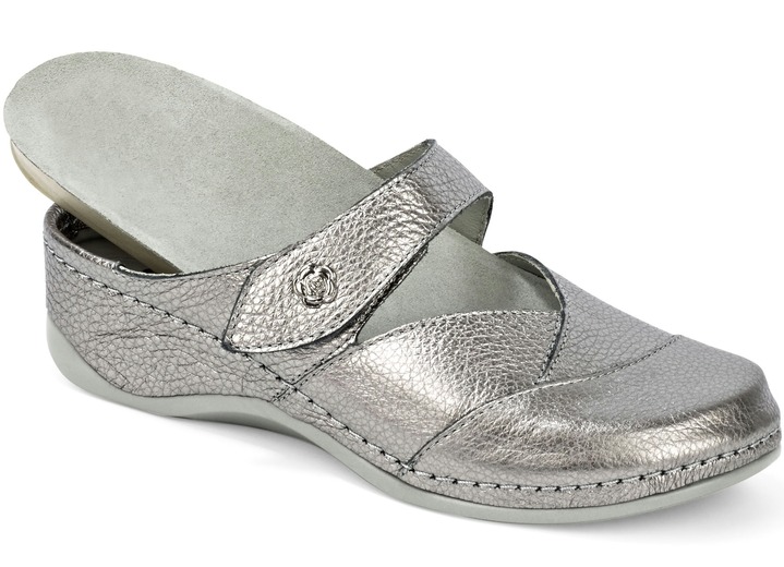 - Mubb Clog aus metallisiertem Leder, in Größe 036 bis 042, in Farbe ANTIKBRONZE Ansicht 2