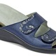 Sandaletten & Pantoletten - Mubb, bequeme Damen-Pantoletten, Weite H, mit herausnehmbarem Fußbett – Farbe STAHLBLAU – Ansicht 2 Sandaletten & Pantoletten - Mubb, bequeme Damen-Pantoletten, Weite H, mit herausnehmbarem Fußbett, in Größe 036 bis 042, in Farbe STAHLBLAU – Farbe STAHLBLAU – Ansicht 2