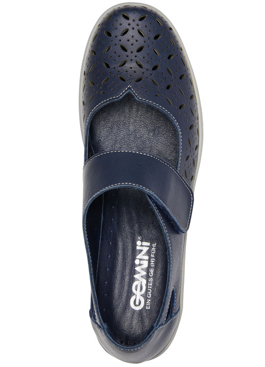 Slipper & Schnürschuhe - Gemini Slipper aus weichem Rindleder, in Größe 036 bis 042, in Farbe DUNKELBLAU Ansicht 2