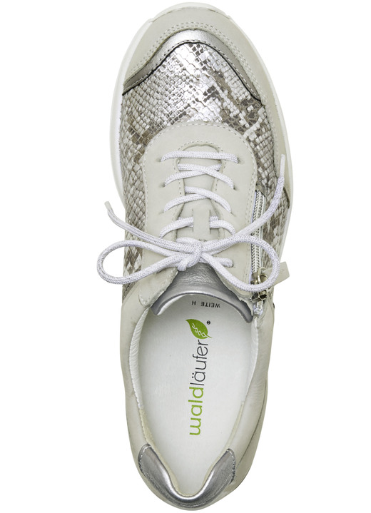 Slipper & Schnürschuhe - Waldläufer, bequeme Damen-Schnürschuhe, Weite H, mit herausnehmbarem Fußbett, in Größe 4 1/2 bis 9, in Farbe WEISS-ROSÉGOLD Ansicht 16