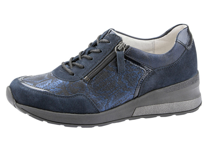 Slipper & Schnürschuhe - Waldläufer, bequeme Damen-Schnürschuhe, Weite H, mit herausnehmbarem Fußbett, in Größe 4 1/2 bis 9, in Farbe WEISS-ROSÉGOLD Ansicht 6