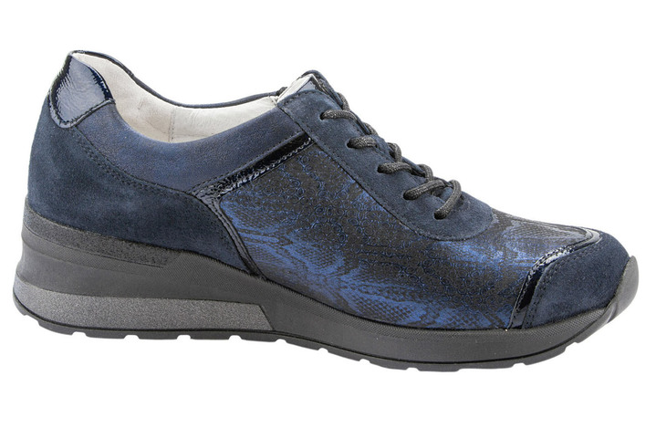 Slipper & Schnürschuhe - Waldläufer, bequeme Damen-Schnürschuhe, Weite H, mit herausnehmbarem Fußbett, in Größe 4 1/2 bis 9, in Farbe WEISS-ROSÉGOLD Ansicht 7