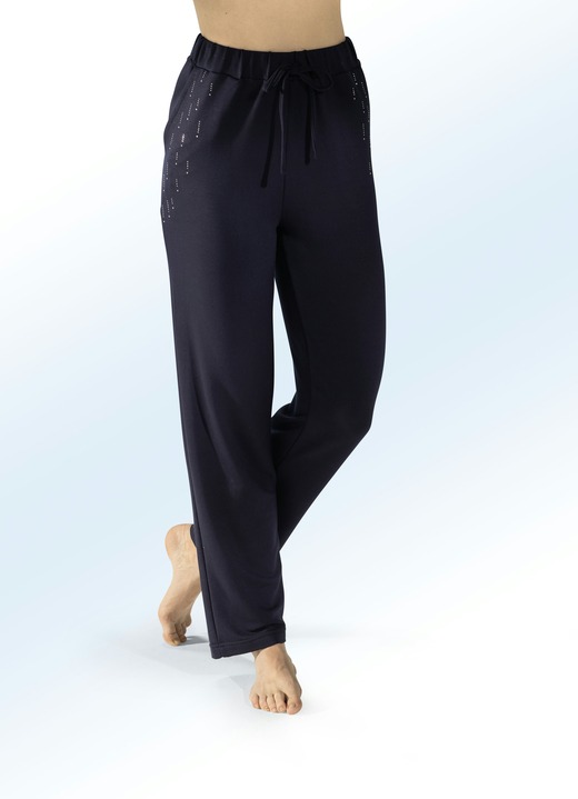 Plantier - Hose mit Nietenzier, in Größe 018 bis 054, in Farbe SCHWARZ Ansicht 4