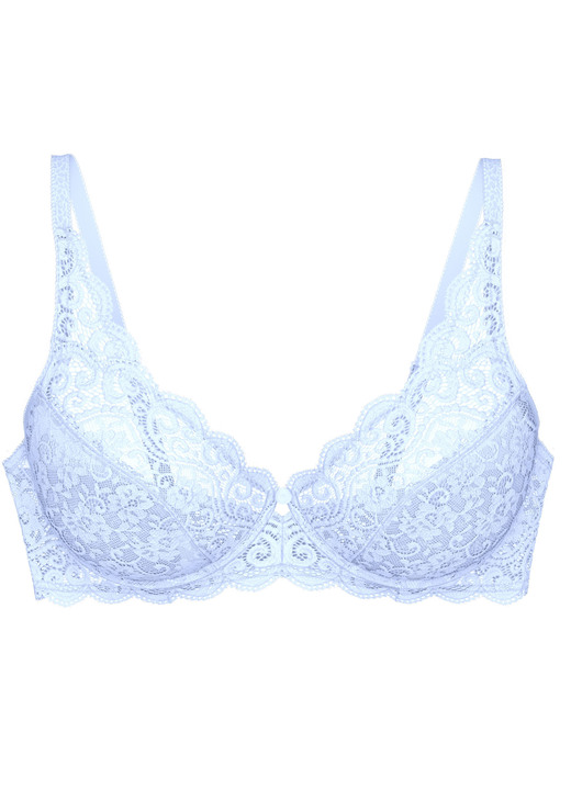 Triumph - Triumph Amourette Bügel-BH aus zarter Elastikspitze Ansicht 2 Triumph - Triumph Amourette Bügel-BH aus zarter Elastikspitze, in Größe 075 bis 100, in Cup E, in Farbe BLEU Ansicht 2
