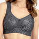 Soft-BH - Miss Mary BH mit unterlegter Elastikspitze im Vorderteil – Farbe ANTHRAZIT – Ansicht 1 Soft-BH - Miss Mary BH mit unterlegter Elastikspitze im Vorderteil, in Größe 075 bis 110, in Cup B, in Farbe ROT – Farbe ANTHRAZIT – Ansicht 1
