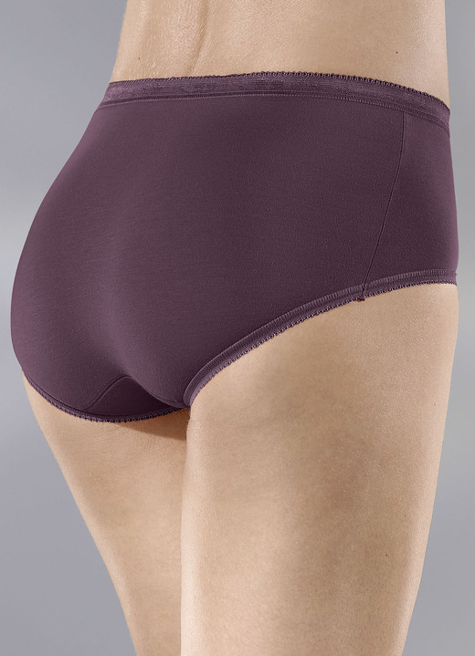 - Sloggi Dreierpack Slips, in Größe 038 bis 050, in Farbe 1X BURGUND, 1X TAUPE, 1X ROSA Ansicht 1