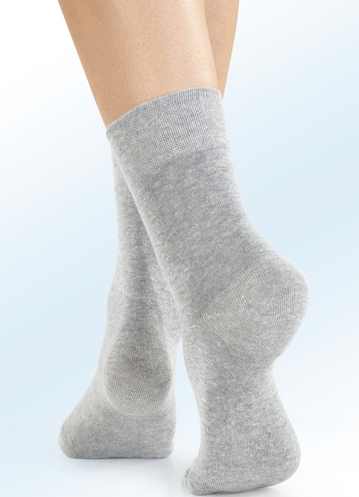 Strümpfe & Strumpfhosen - Viererpack Socken mit BIO-Baumwolle, in Größe 1 (Schuhgr. 35-38) bis 3 (Schuhgr. 43-46), in Farbe 4X WEISS Ansicht 2