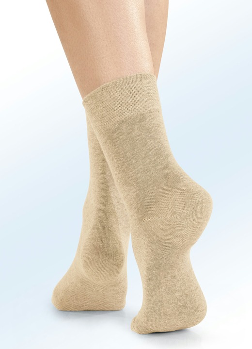 Strümpfe & Strumpfhosen - Viererpack Socken mit BIO-Baumwolle, in Größe 1 (Schuhgr. 35-38) bis 3 (Schuhgr. 43-46), in Farbe 4X WEISS Ansicht 4