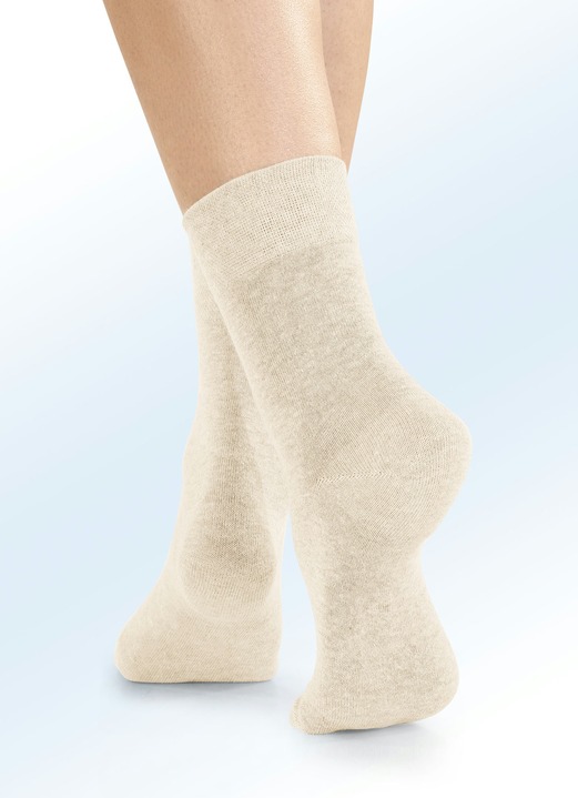 Strümpfe & Strumpfhosen - Viererpack Socken mit BIO-Baumwolle, in Größe 1 (Schuhgr. 35-38) bis 3 (Schuhgr. 43-46), in Farbe 4X WEISS Ansicht 5