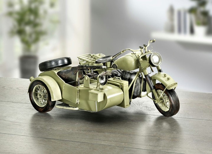 - Motorrad mit Beiwagen, in Farbe BEIGE
