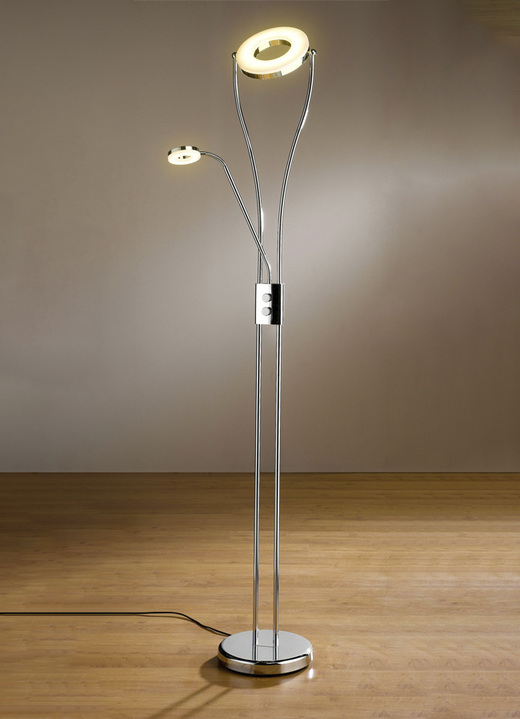 led deckenfluter mit lesearm lampen leuchten bader