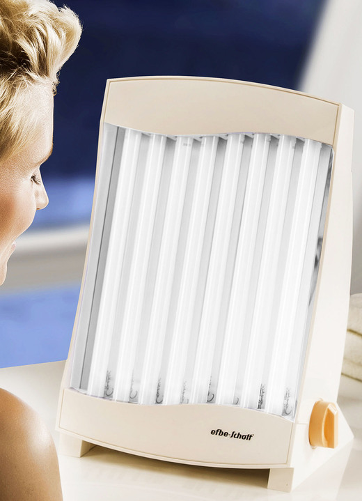 Wärme & Entspannung - Gesichtssolarium für eine angenehme Bräunung, in Farbe PFIRSICH-WEISS, in Ausführung 8 UV-A-Speziallampen, 150 Watt