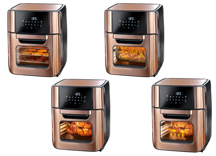 Kochen & Grillen - 10-in-1 Heißluft-Fritteuse Ansicht 4 Kochen & Grillen - 10-in-1 Heißluft-Fritteuse, in Farbe SCHWARZ-EDELSTAHL Ansicht 4