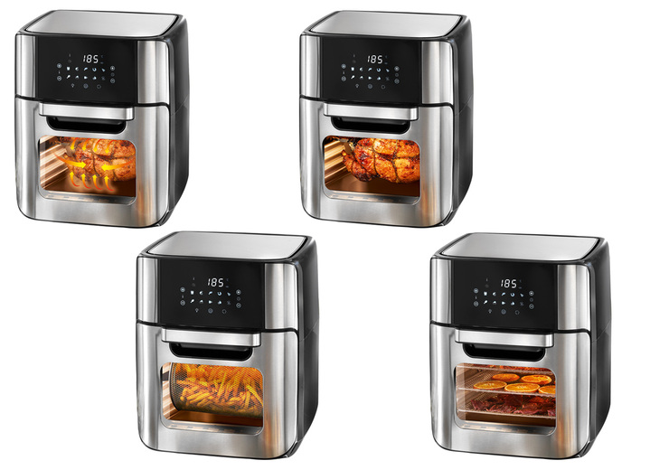 Kochen & Grillen - 10-in-1 Heißluft-Fritteuse Ansicht 2 Kochen & Grillen - 10-in-1 Heißluft-Fritteuse, in Farbe SCHWARZ-EDELSTAHL Ansicht 2