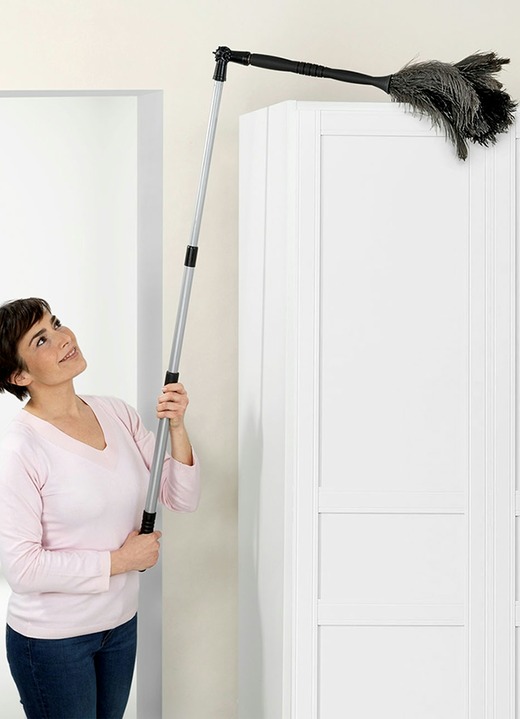 Reinigungshelfer & Reinigungsmittel - Straußenfeder-Staubwedel, in Farbe BRAUN, in Ausführung Staubwedel, klein Ansicht 5