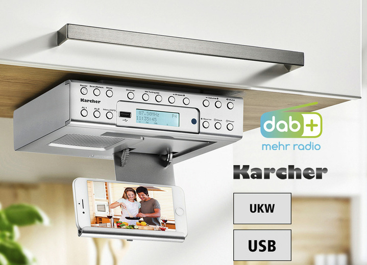 karcher ra2030d unterbau kuchenradio mit dab soundsysteme bader