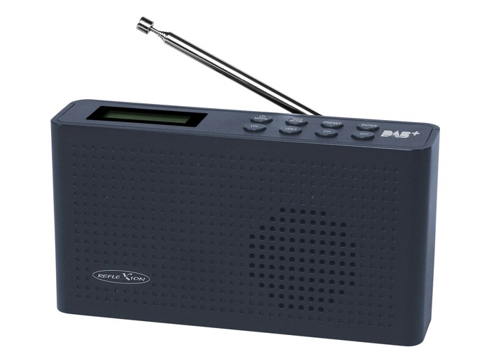 - Tragbares DAB+ Radio mit integriertem Akku, in Farbe ANTHRAZIT