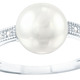 Ringe - Damenring mit Süßwasser-Zuchtperle und Brillanten, in Größe 160 bis 220, in Farbe  – Ansicht 2