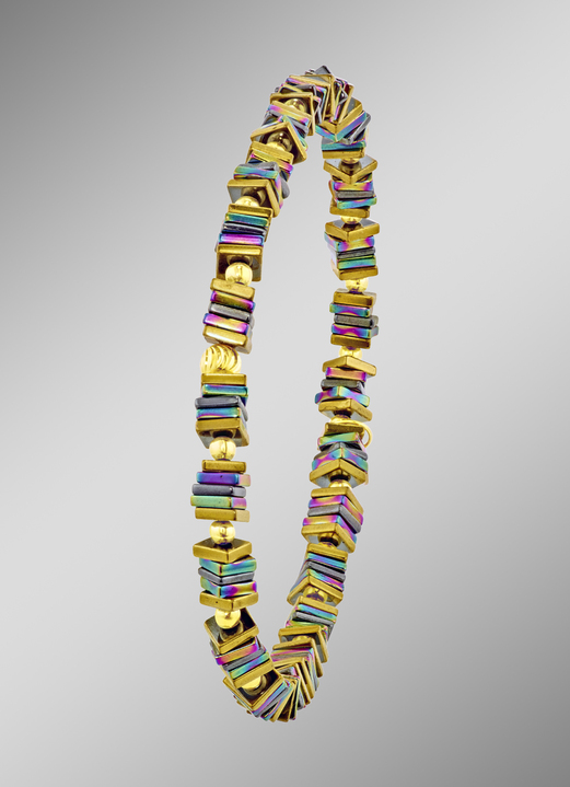 Armbänder - Farbenfrohes Armband mit echt Hämatit, in Farbe  Ansicht 1