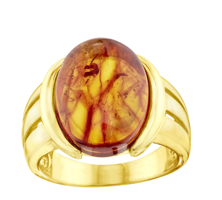 Ringe - Bezaubernder Damenring mit Bernstein, in Größe 160 bis 220, in Farbe  Ansicht 2