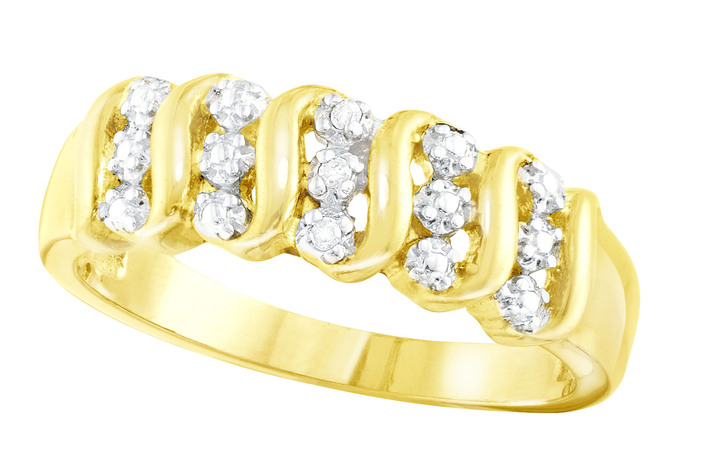 Ringe - Toller Damenring mit 3 Diamanten, in Größe 160 bis 220, in Farbe  Ansicht 2