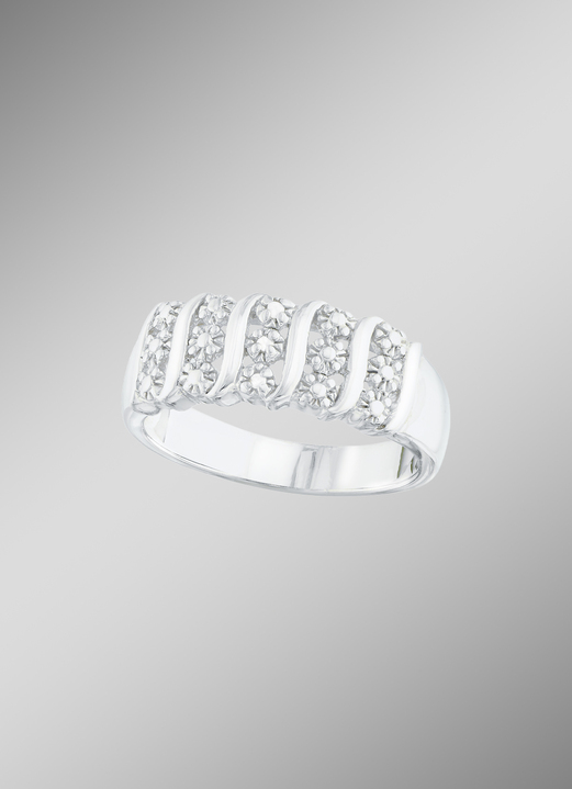 Ringe - Toller Damenring mit Diamanten, in Größe 160 bis 220, in Farbe  Ansicht 1