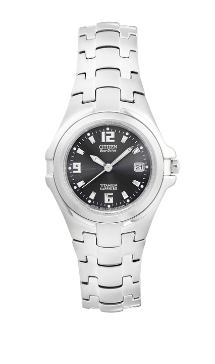 Stahlband / Metallband - Damenuhr mit Super-Titanium-Bandgehäuse, in Farbe  Ansicht 2