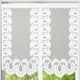 Kurzgardinen - Fenster- oder Türbehang aus Jacquard – Farbe WEISS Kurzgardinen - Fenster- oder Türbehang aus Jacquard, in Größe 309 (Fensterbehang, 2er-Set H 80xB40 cm) bis 349 (Türbehang H180xB90 cm), in Farbe WEISS
