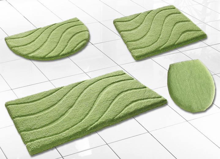 4 Teiliges Badteppich Set Fur Stand Oder Hange Wc Badgarnituren Bader