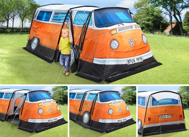 Beschäftigung - Zelt VW Bulli, in Farbe ORANGE