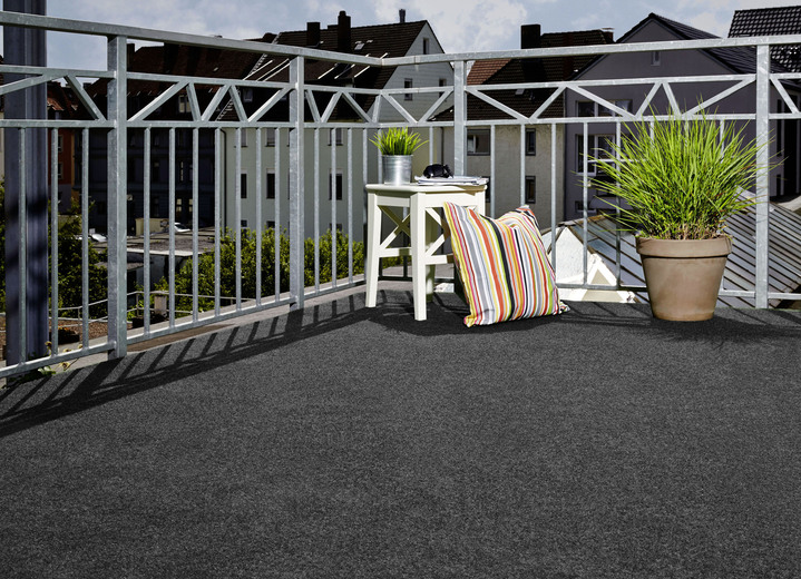 Modern - Robuster Kunstrasenteppich, in Größe 110 (67x 100 cm) bis 302 (400x500 cm), in Farbe ANTHRAZIT Ansicht 2