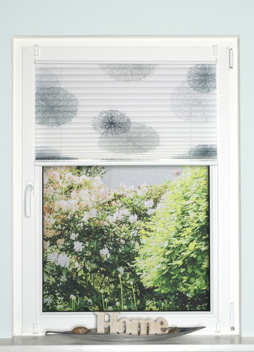 Rollos - Plissee-Rollos ohne Bohren und Schrauben Ansicht 3 Rollos - Plissee-Rollos ohne Bohren und Schrauben, in Größe 826 (H130xB40 cm) bis 850 (H210xB 70 cm), in Farbe GRAU-STEINGRAU Ansicht 3