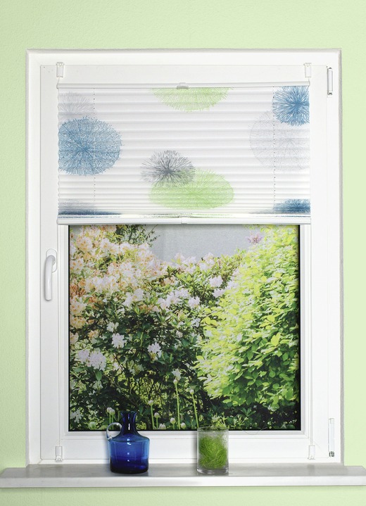 Rollos - Plissee-Rollos ohne Bohren und Schrauben Ansicht 7 Rollos - Plissee-Rollos ohne Bohren und Schrauben, in Größe 826 (H130xB40 cm) bis 850 (H210xB 70 cm), in Farbe GRAU-STEINGRAU Ansicht 7